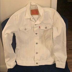 Levi’s Mens White Denim Jacket